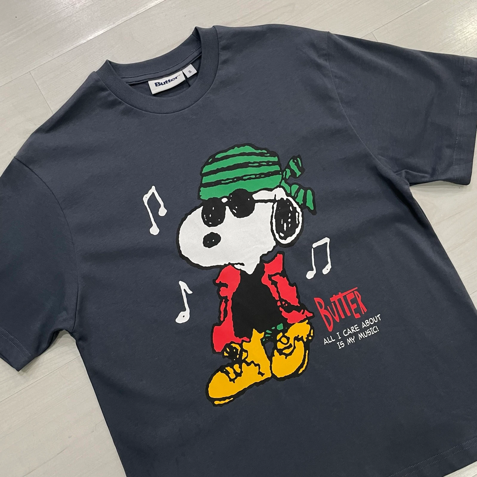 Camiseta Butter Goods - Music Tee (Slate)
